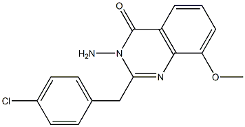 4(3H)-Quinazolinone,  3-amino-2-p-chlorobenzyl-8-methoxy-  (6CI)