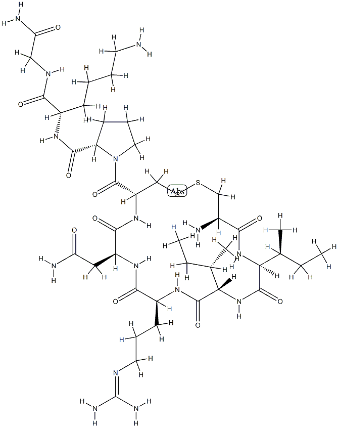 H-CYS-ILE-ILE-ARG-ASN-CYS-PRO-LYS-GLY-NH2(DISULFIDE BRIDGE:CYS1-CYS6)