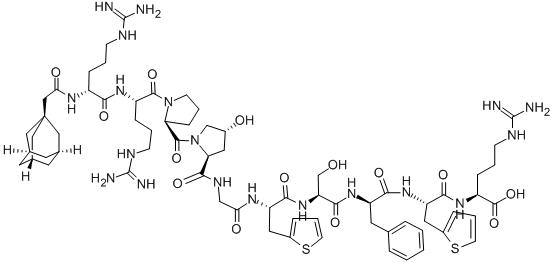 (1-腺嘌呤乙酰基-D-精氨酸0,羟脯氨酸3,-(2-二噻吩基)丙氨酸5,8,D-苯丙氨酸7)-舒缓激肽