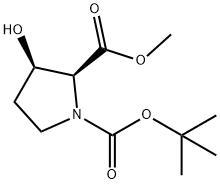 (2S,3R)-1-叔丁基 2-甲基 3-羟基吡咯烷-1,2-二羧酸酯