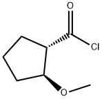 Cyclopentanecarbonyl chloride, 2-methoxy-, (1S-trans)- (9CI)