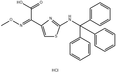 (Z)(METHOXYIMINO)[2(TRITYLAMINO)THIAZOL- 4-YL]ACET.AC.MONOHCL
