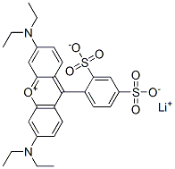 Xanthylium, 3,6-bis(diethylamino)-9-(2,4-disulfophenyl)-, inner salt, lithium salt