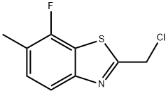 Benzothiazole, 2-(chloromethyl)-7-fluoro-6-methyl- (9CI)