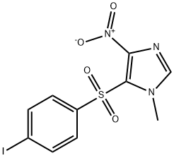 1-methyl-4-nitro-5-imidazolyl-4-iodophenyl sulfone