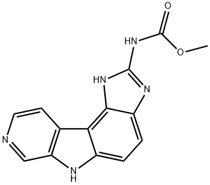 Carbamic  acid,  (1,6-dihydropyrido[4,3:4,5]pyrrolo[3,2-e]benzimidazol-2-yl)-,  methyl  ester  (9CI)