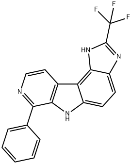 Pyrido[4,3:4,5]pyrrolo[3,2-e]benzimidazole,  1,6-dihydro-7-phenyl-2-(trifluoromethyl)-