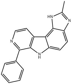 Pyrido[4,3:4,5]pyrrolo[3,2-e]benzimidazole,  1,6-dihydro-2-methyl-7-phenyl-