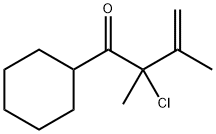 3-Buten-1-one, 2-chloro-1-cyclohexyl-2,3-dimethyl- (9CI)