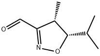 3-Isoxazolecarboxaldehyde, 4,5-dihydro-4-methyl-5-(1-methylethyl)-, cis- (9CI)