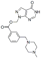 3-[(4-Methylpiperazino)methyl]benzoic acid (4,5-dihydro-4-oxo-1H-pyrazolo[3,4-d]pyrimidine-1-yl)methyl ester