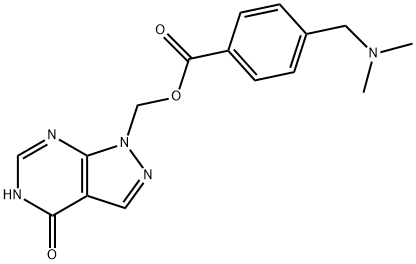 4-[(Dimethylamino)methyl]benzoic acid (4,5-dihydro-4-oxo-1H-pyrazolo[3,4-d]pyrimidine-1-yl)methyl ester