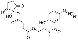 1-(N-(2-hydroxy-5-azidobenzoyl)-2-aminoethyl)-4-(N-hydroxysuccinimidyl)succinate