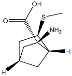Bicyclo[2.2.1]heptane-2-carboxylic acid, 2-amino-6-(methylthio)-, (2-exo,6-endo)- (9CI)