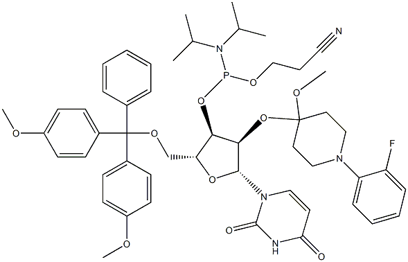 N-blocked-5'-O-DMT-2'-O-Fpmp CED uridine phosphoramidite