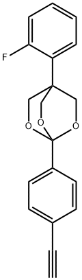 2,6,7-Trioxabicyclo(2.2.2)octane, 1-(4-ethynylphenyl)-4-(2-fluoropheny l)-