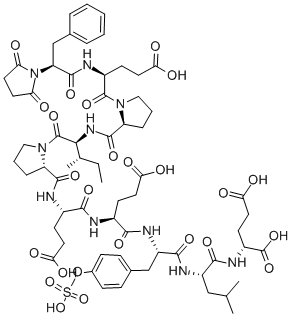 SUCCINYL-(PRO58,D-GLU65)-HIRUDIN (56-65) (SULFATED)