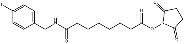 N-succinimidyl 8-((4'-fluorobenzyl)amino)suberate