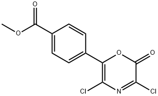 Benzoic  acid,  4-(3,5-dichloro-2-oxo-2H-1,4-oxazin-6-yl)-,  methyl  ester