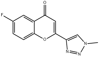 4H-1-Benzopyran-4-one, 6-fluoro-2-(1-methyl-1H-1,2,3-triazol-4-yl)-