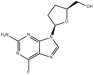 6-Fluoro-2-amino-9-(2,3-dideoxy-β-D-glycero-pentofuranosyl)-9H-purine