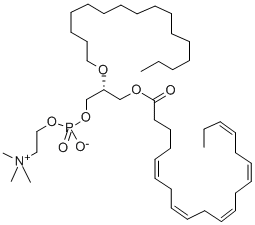 1-O-HEXADECYL-2-(5Z,8Z,11Z,14Z,17Z-EICOSAPENTAENOYL)-SN-GLYCERO-3-PHOSPHOCHOLINE;C16-20:5 PC