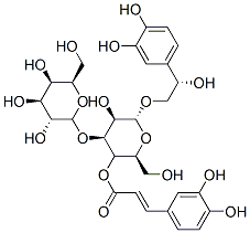 [(2R,3R,4S,5R,6R)-6-[(2S)-2-(3,4-dihydroxyphenyl)-2-hydroxy-ethoxy]-5-hydroxy-2-(hydroxymethyl)-4-[(2S,3R,4S,5R,6R)-3,4,5-trihydroxy-6-(hydroxymethyl)oxan-2-yl]oxy-oxan-3-yl] 3-(3,4-dihydroxyphenyl)prop-2-enoate