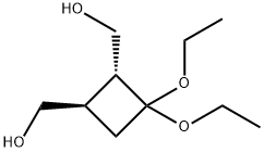 1,2-Cyclobutanedimethanol,3,3-diethoxy-,(1R-trans)-(9CI)