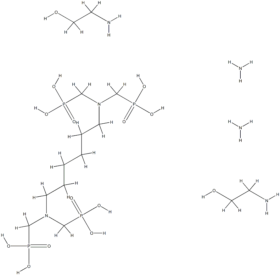 Phosphonic aicd, [1,6-hexanediylbis[nitrilobis( methylene)]]tetrakis-, diammonium salt, compd. with 2-aminoethanol (1:2)