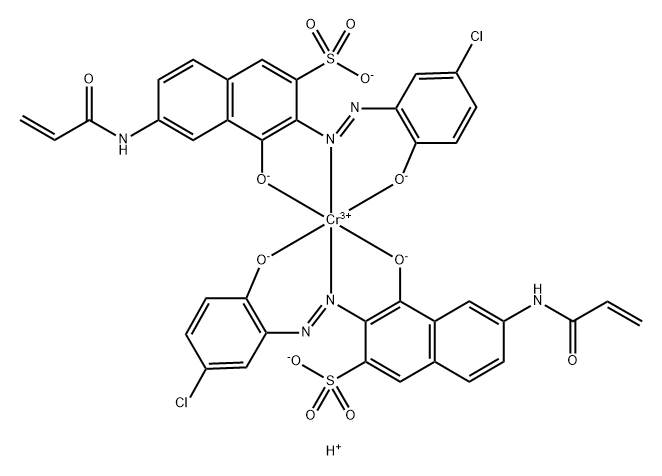 Chromate(3-), bis[3-[(5-chloro-2-hydroxyphenyl) azo]-4-hydroxy-6-[(1-oxo-2-propenyl)amino ]-2-naphthalenesulfonato(3-)]-, trihydrogen