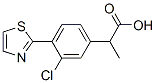 3-Chloro-α-methyl-4-(2-thiazolyl)benzeneacetic acid