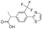 α-Methyl-4-(2-thiazolyl)-3-(trifluoromethyl)benzeneacetic acid