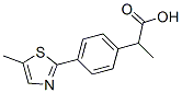 α-Methyl-4-(5-methyl-2-thiazolyl)benzeneacetic acid