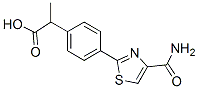α-Methyl-4-(4-carbamoyl-2-thiazolyl)benzeneacetic acid