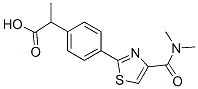 α-Methyl-4-[4-(dimethylcarbamoyl)-2-thiazolyl]benzeneacetic acid