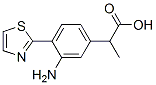 3-Amino-α-methyl-4-(2-thiazolyl)benzeneacetic acid