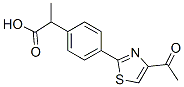 α-Methyl-4-(4-acetyl-2-thiazolyl)benzeneacetic acid