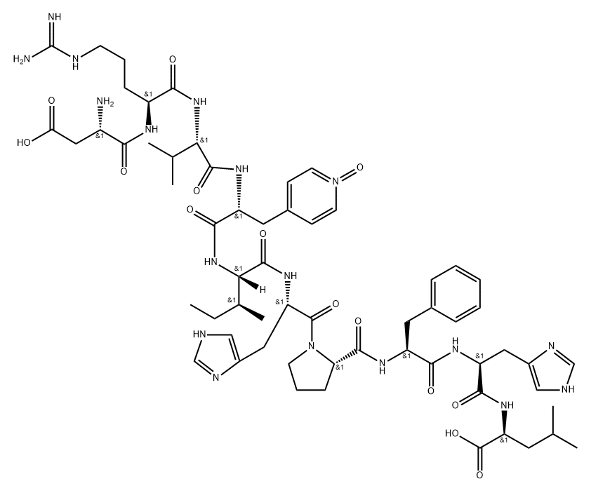 angiotensin I, (beta-(4-pyridyl-1-oxide)-Ala(4))-