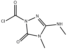 1H-1,2,4-Triazole-1-carbonylchloride,4,5-dihydro-4-methyl-3-(methylamino)-5-oxo-(9CI)