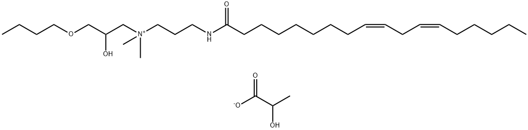 1-Propanaminium, 3-butoxy-2-hydroxy-N,N-dimethyl- N-[3-[(1-oxo-9,12-octadecadienyl)amino]propyl ]-, (Z,Z)-, dimer, salt with 2-hydroxypropanoic acid (1:2)