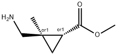 Cyclopropanecarboxylic acid, 2-(aminomethyl)-2-methyl-, methyl ester, trans-