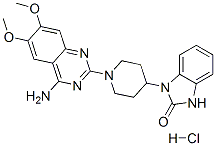 1-[1-(4-amino-6,7-dimethoxy-quinazolin-2-yl)-4-piperidyl]-3H-benzoimid azol-2-one hydrochloride