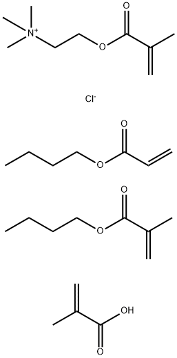 Ethanaminium, N,N,N-trimethyl-2-(2-methyl-1-oxo-2-propenyl)oxy-, chloride, polymer with butyl 2-methyl-2-propenoate, butyl 2-propenoate and 2-methyl-2-propenoic acid