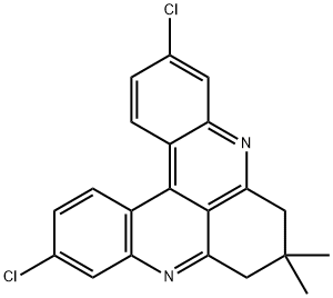 6H-Quino(2,3,4-kl)acridine, 3,11-dichloro-7,8-dihydro-7,7-dimethyl-