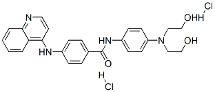 N-[4-(bis(2-hydroxyethyl)amino)phenyl]-4-(quinolin-4-ylamino)benzamide dihydrochloride