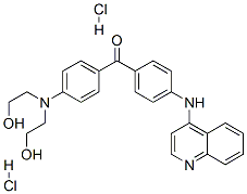 [4-(bis(2-hydroxyethyl)amino)phenyl]-[4-(quinolin-4-ylamino)phenyl]met hanone dihydrochloride
