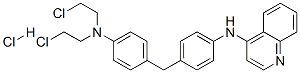 N-[4-[[4-[bis(2-chloroethyl)amino]phenyl]methyl]phenyl]quinolin-4-amin e hydrochloride