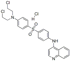 N-[4-[4-[bis(2-chloroethyl)amino]phenyl]sulfonylphenyl]quinolin-4-amin e hydrochloride