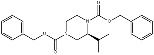 1,4-Piperazinedicarboxylic acid, 2-(1-Methylethyl)-, 1,4-di(phenylMethyl) ester, (2S)-