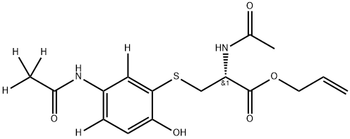 N-Acetyl-S-[3-acetaMino-6-hydroxphenyl]cysteine-d5 Allyl Ester (Major)